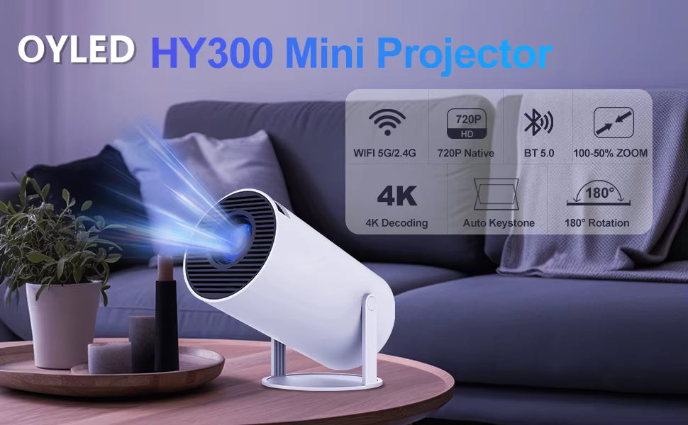 HY300Pro 4K Portable Projector